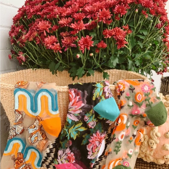 Sockcandy Colorful Floral Socks 3 pairs bundle - Picture 3 of 7